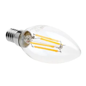 6W – C35 Candle Flame LED Bulb – E27 Base – 3000K – Warm White – Opal White Diffuser