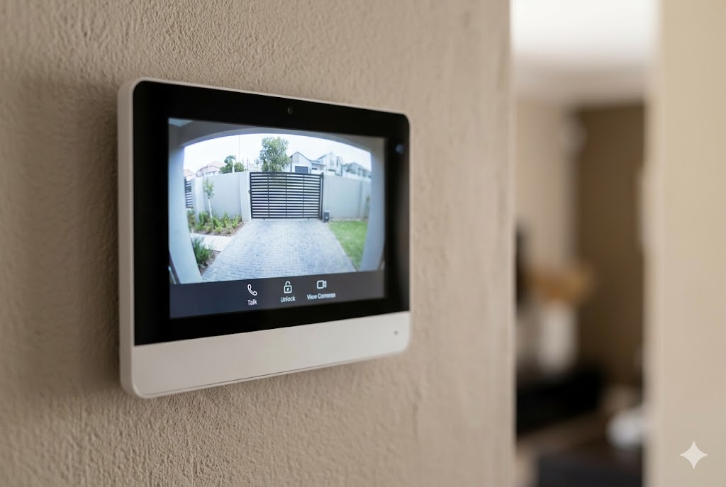 Video intercom device for visitor verification